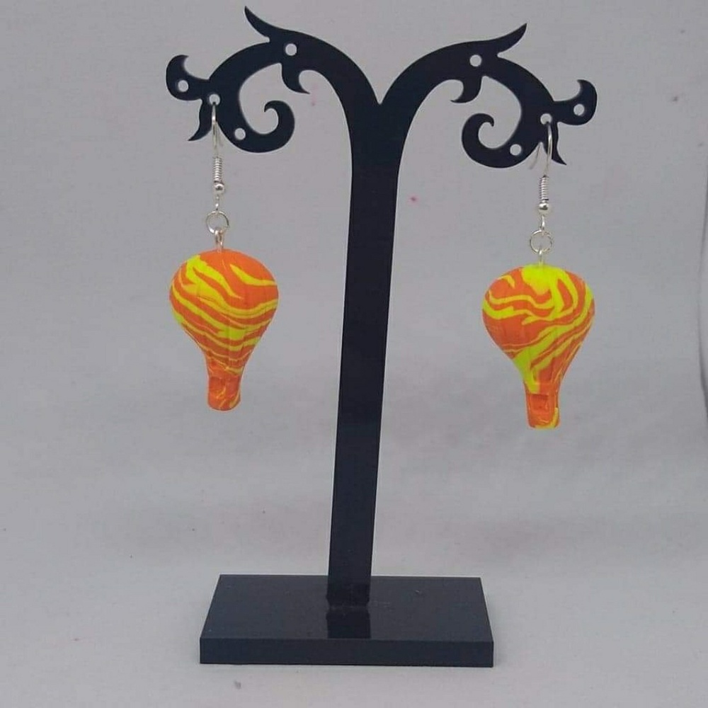 Unique Handmade Polymer Clay Earrings & Pendant